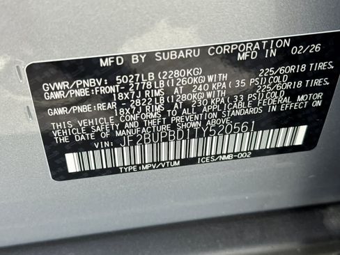 New 2026 Subaru Outback Premium AWD/4WD image 33