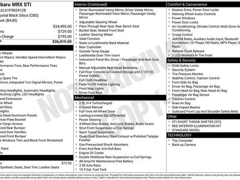 Used 2015 Subaru WRX STI image 37