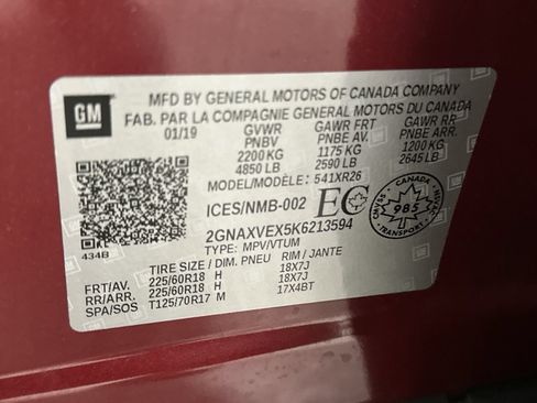 Used 2019 Chevrolet Equinox LT w/ LT True North Edition AWD/4WD image 15