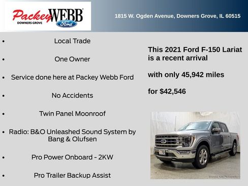 Used 2021 Ford F150 Lariat w/ Equipment Group 502A High image 11