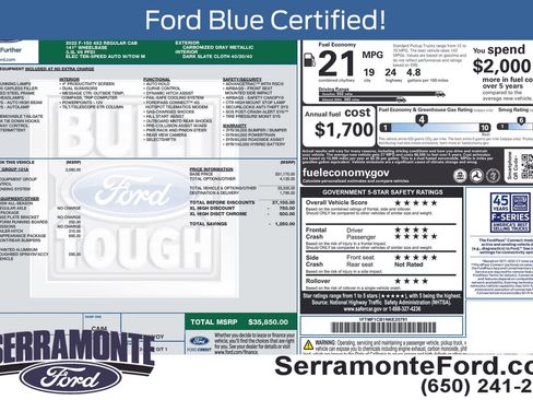 Used 2022 Ford F150 XL w/ Equipment Group 101A High image 12
