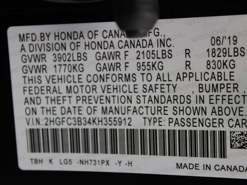 Used 2019 Honda Civic EX image 16