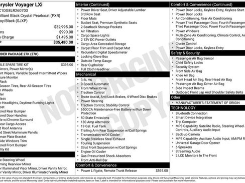 Used 2020 Chrysler Voyager Lxi FWD image 4