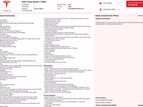 Used 2026 Tesla Model Y 2WD image 4