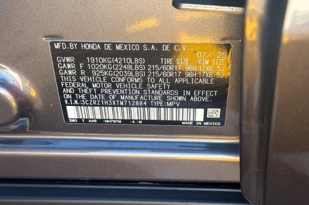 Certified 2026 Honda HR-V LX image 35