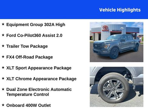 Used 2023 Ford F150 XLT w/ Equipment Group 302A High AWD/4WD image 4
