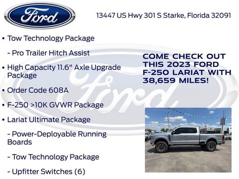 Used 2023 Ford F250 Lariat w/ Lariat Ultimate Package AWD/4WD image 19