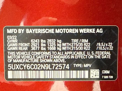Used 2022 BMW X6 xDrive40i w/ Executive Package AWD/4WD image 31