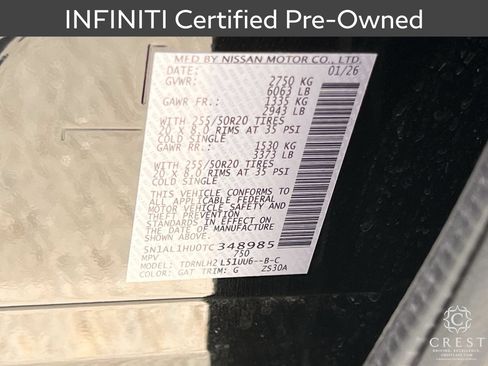 Certified 2026 INFINITI QX60 Autograph w/ Autograph Tech Package AWD/4WD image 34