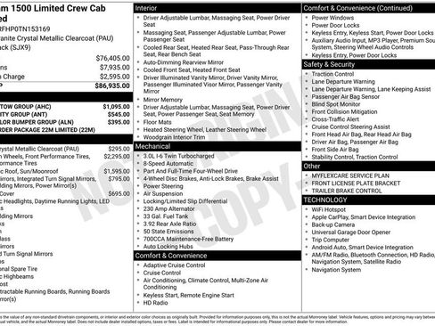 New 2026 RAM 1500 Limited w/ Trailer Tow Group AWD/4WD image 6