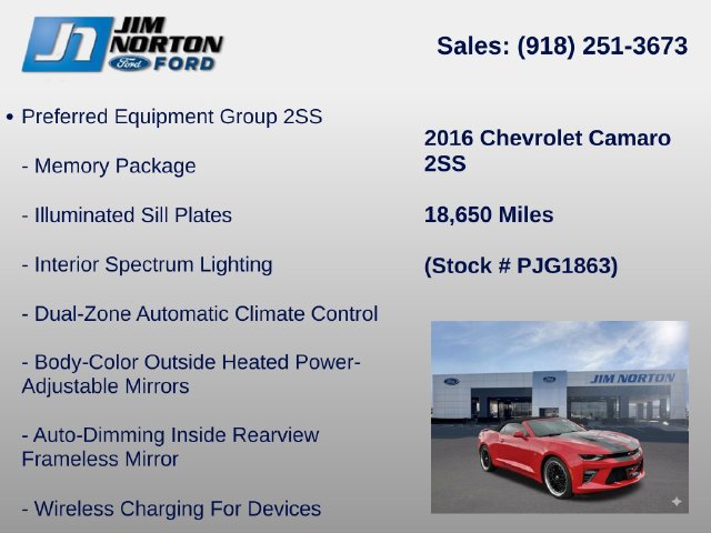 Used 2016 Chevrolet Camaro SS RWD image 11