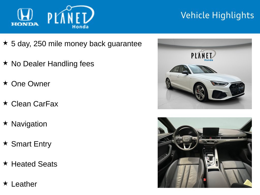Used 2023 Audi A4 2.0T Premium Plus w/ Premium Plus Package AWD/4WD image 4