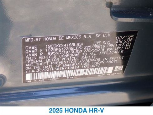 Used 2025 Honda HR-V Sport image 26
