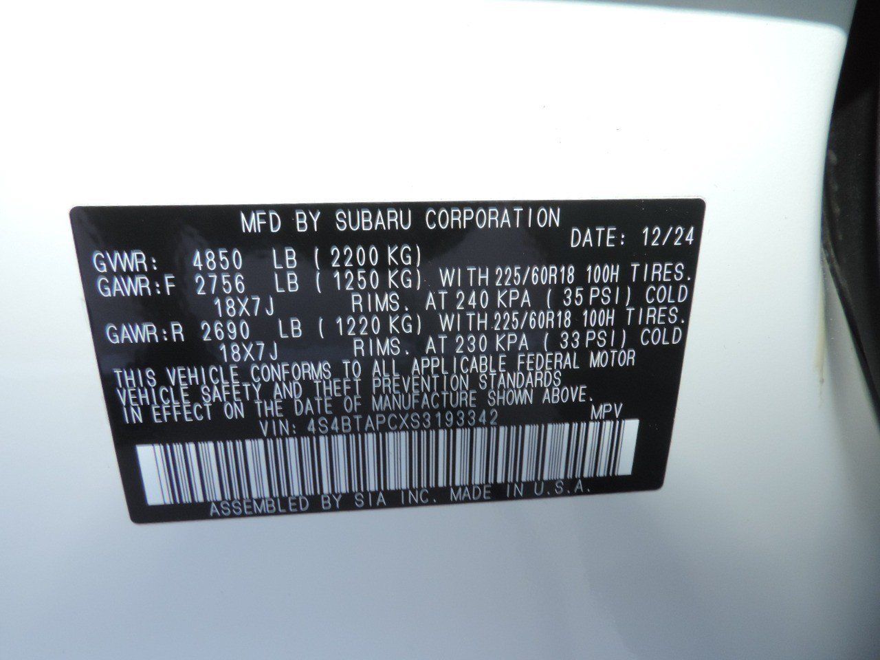 Used 2025 Subaru Outback Touring AWD/4WD image 12