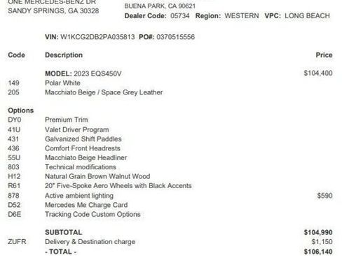 Certified 2023 Mercedes-Benz EQS 450+ Sedan image 4