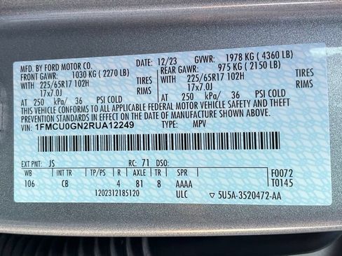 Used 2024 Ford Escape Active w/ Tech Pack #2 FWD image 45