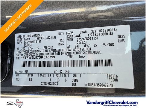 Used 2025 Ford F150 Lariat w/ Equipment Group 501A Mid AWD/4WD image 28