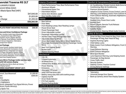 Used 2023 Chevrolet Traverse RS AWD/4WD image 37