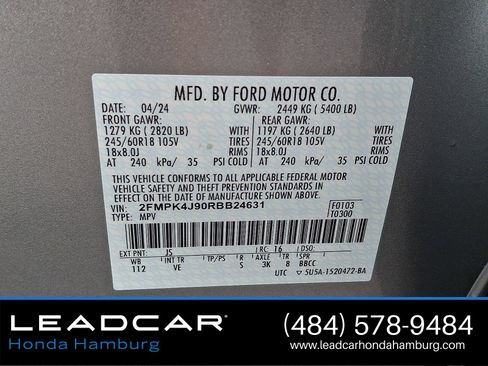 Used 2024 Ford Edge SEL w/ Convenience Package AWD/4WD image 28