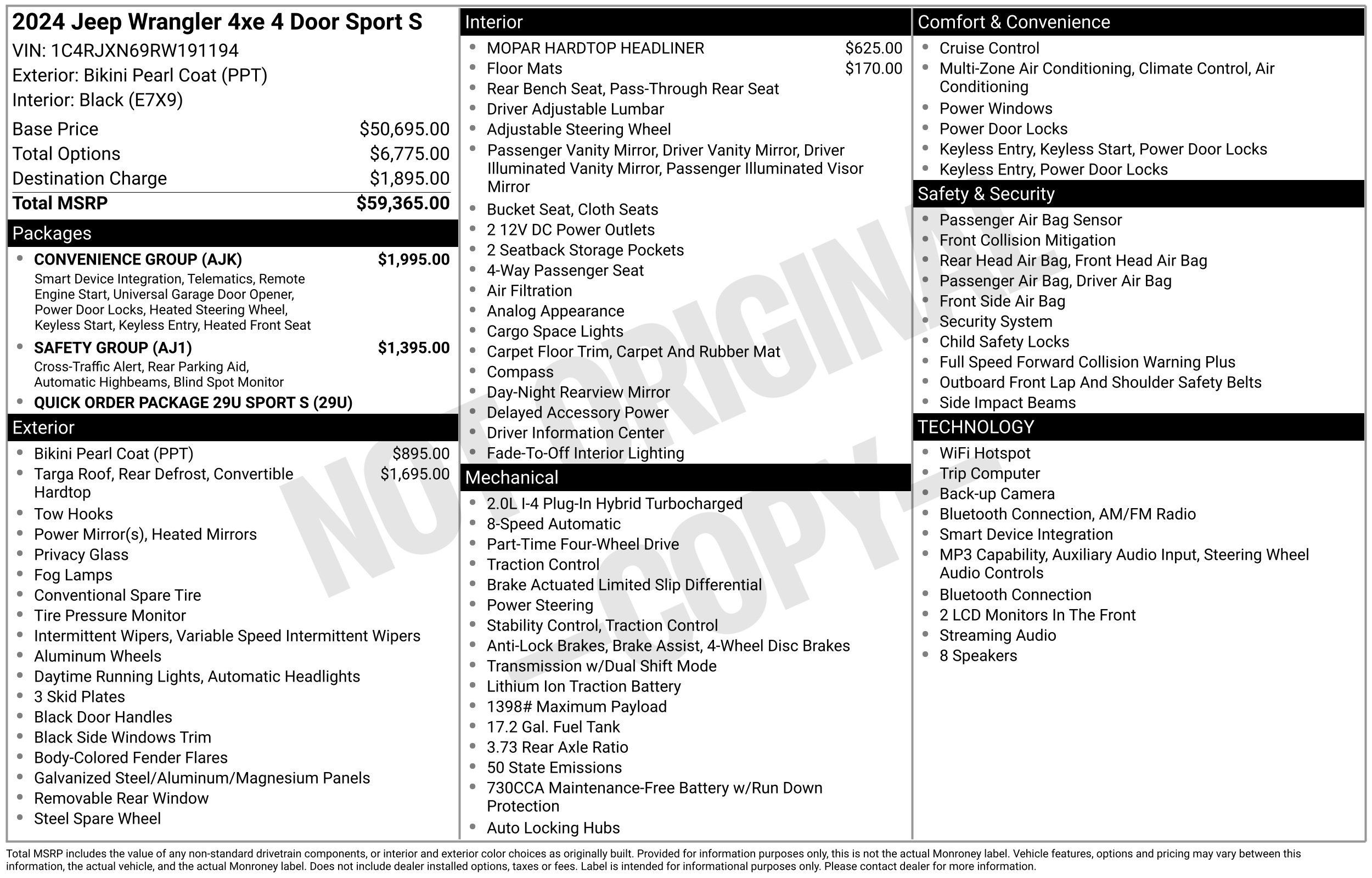 Used 2024 Jeep Wrangler Unlimited w/ Convenience Group AWD/4WD image 2