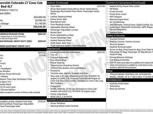 Certified 2020 Chevrolet Colorado LT w/ LT Convenience Package image 11