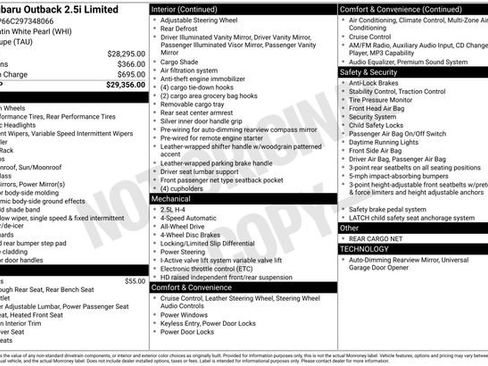 Used 2009 Subaru Outback 2.5i Limited image 17