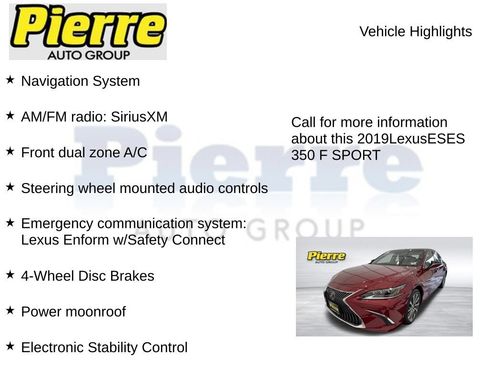 Used 2019 Lexus ES 350 F Sport FWD image 7