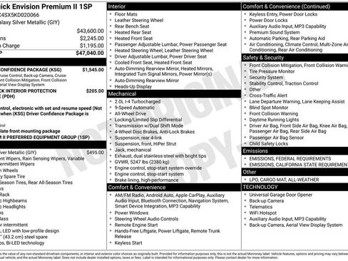 Used 2019 Buick Envision Premium w/ Driver Confidence Package image 29