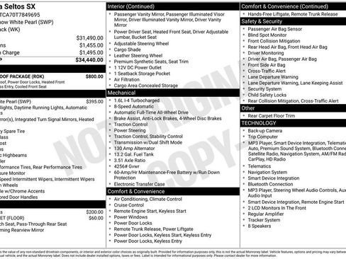Used 2026 Kia Seltos SX w/ SX Sunroof Package AWD/4WD image 3