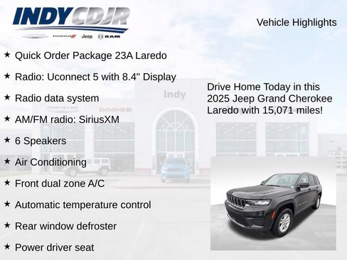 Used 2025 Jeep Grand Cherokee Laredo AWD/4WD image 6