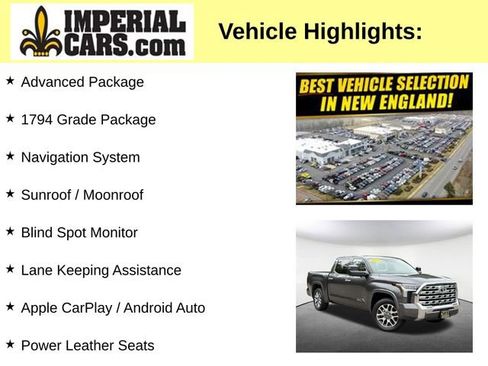 Used 2023 Toyota Tundra 1794 Edition w/ Advanced Package AWD/4WD image 3