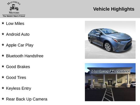 Used 2025 Toyota Corolla LE w/ Convenience Package FWD image 11