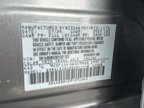 Certified 2024 Nissan Sentra S FWD image 17
