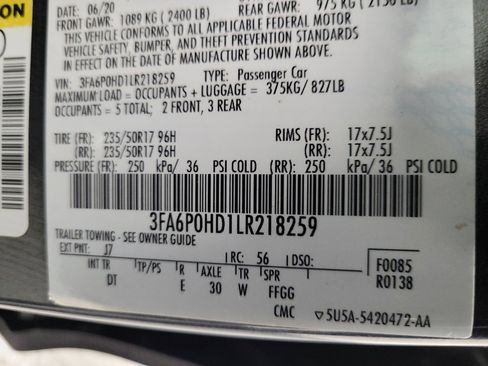 Used 2020 Ford Fusion SE image 33