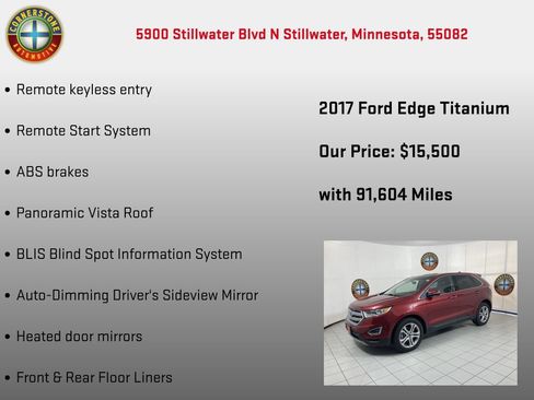 Used 2017 Ford Edge Titanium w/ Equipment Group 301A AWD/4WD image 20
