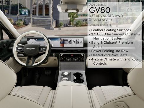 New 2026 Genesis GV80 3.5T Advanced AWD/4WD image 46