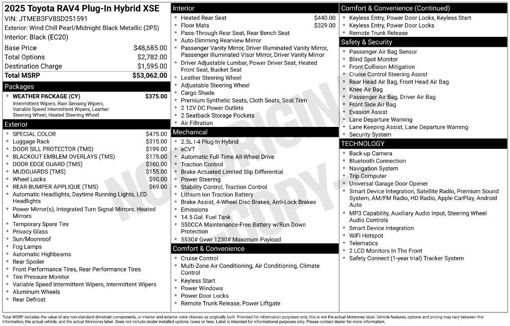 Certified 2025 Toyota RAV4 XSE w/ Weather Package AWD/4WD image 69