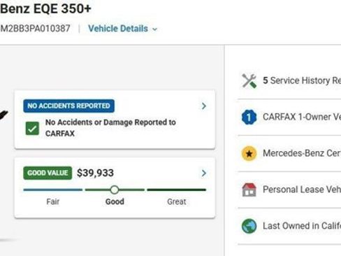 Certified 2023 Mercedes-Benz EQE 350+ SUV image 3
