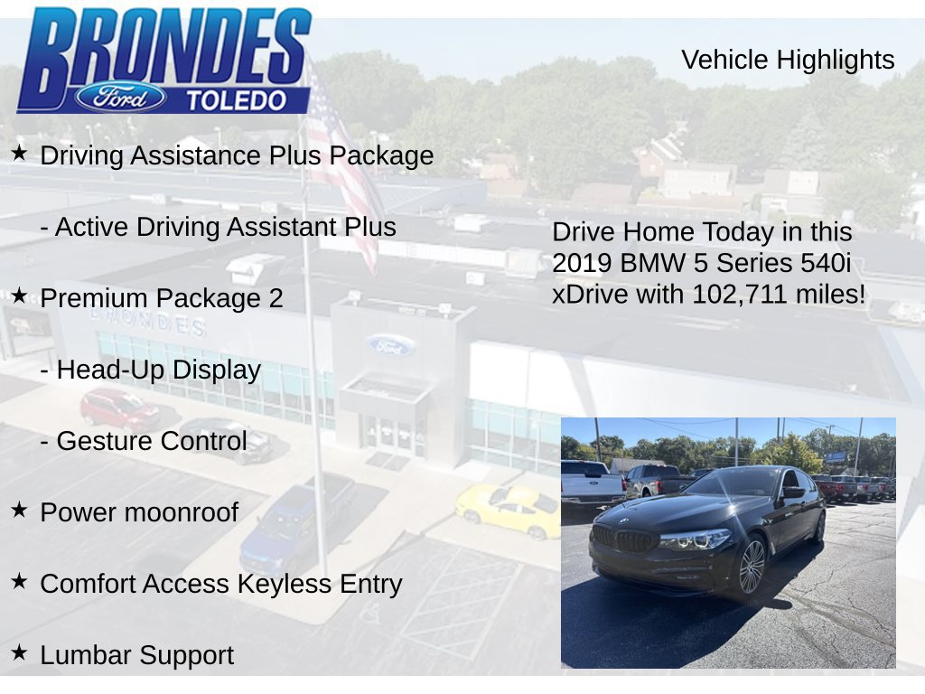 Used 2019 BMW 540i xDrive AWD/4WD image 12