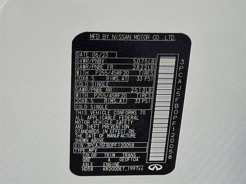 Certified 2023 INFINITI QX50 Sport image 30