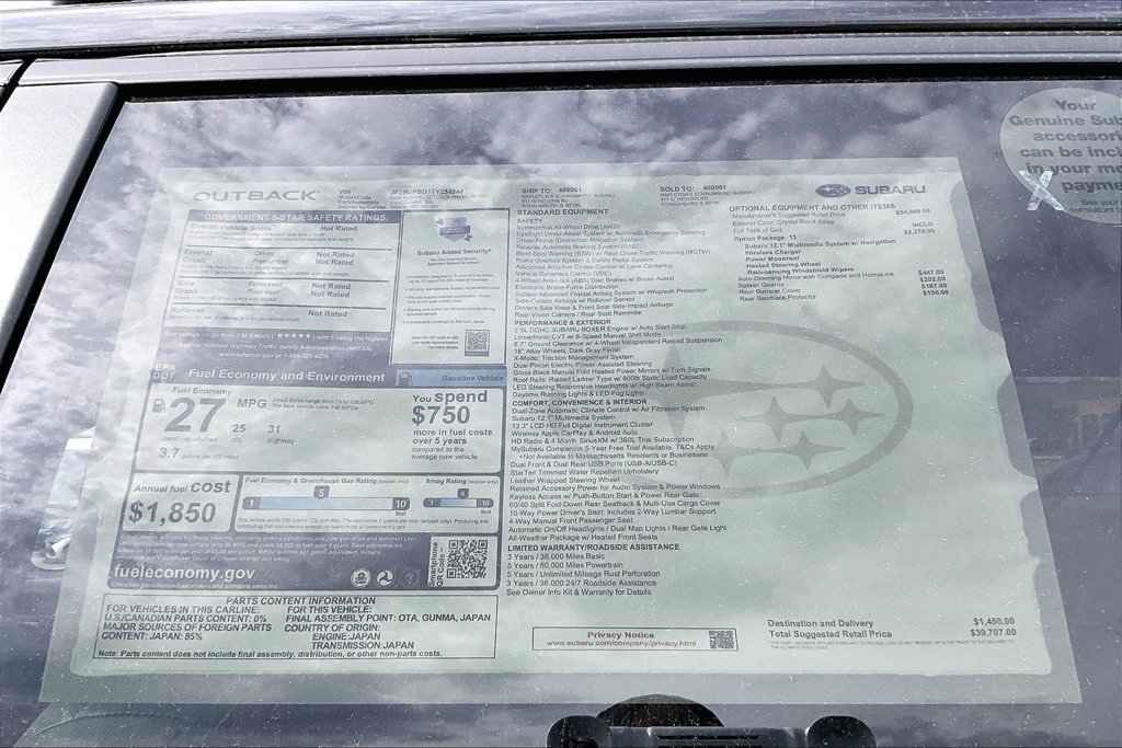 New 2026 Subaru Outback Premium AWD/4WD image 17