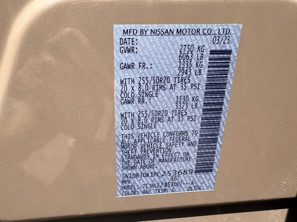 Used 2023 Nissan Pathfinder Platinum AWD/4WD image 36