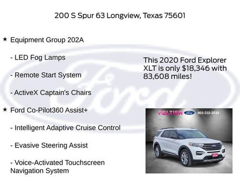 Used 2020 Ford Explorer XLT w/ Equipment Group 202A image 6