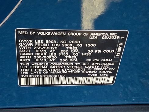 New 2026 Volkswagen Atlas SE image 11