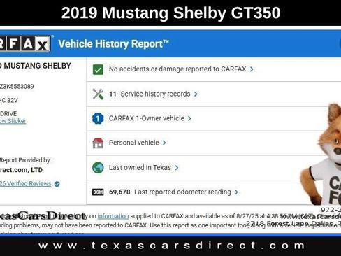 Used 2019 Ford Mustang Shelby GT350 w/ Technology Package image 9