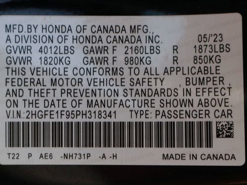 Used 2023 Honda Civic Touring image 52