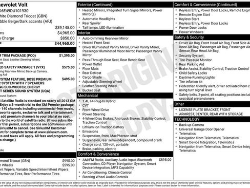 Used 2013 Chevrolet Volt Premium w/ Premium Trim Package FWD image 2