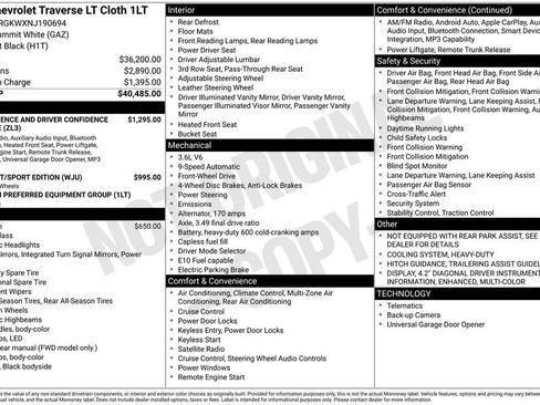 Used 2022 Chevrolet Traverse LT FWD image 6