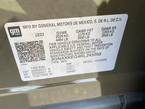 Certified 2024 Chevrolet Equinox LT w/ LPO, Floor Liner Package FWD image 26