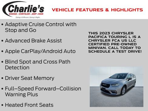 Certified 2023 Chrysler Pacifica Touring-L image 7